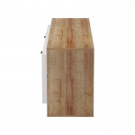 Έπιπλο τηλεόρασης Tobler pakoworld σε oak- λευκή απόχρωση 170x40x53εκ c499977