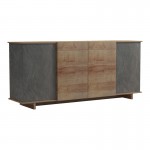 Μπουφές Zafore pakoworld σε oak - καφέ antique απόχρωση 180x45x80εκ c499978