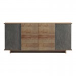 Μπουφές Zafore pakoworld σε oak - καφέ antique απόχρωση 180x45x80εκ c499978