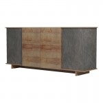 Μπουφές Zafore pakoworld σε oak - καφέ antique απόχρωση 180x45x80εκ c499978