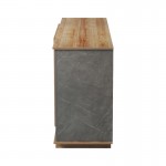 Μπουφές Zafore pakoworld σε oak - καφέ antique απόχρωση 180x45x80εκ c499978