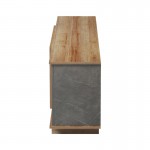 Έπιπλο τηλεόρασης Zafore pakoworld σε oak-καφέ antique απόχρωση 180x33x50εκ c499982