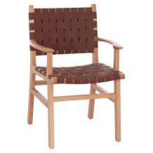 ΠΟΛΥΘΡΟΝΑ FELIPE HM9328 11 ΤΟΟΝ ΞΥΛΟ ΜΕ PU ΚΑΦΕ 61x59x86Y εκ c500010