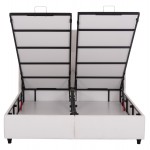 ΚΡEΒΑΤΙ ΜΕ ΑΠΟΘΗΚΕΥΤΙΚΟ ΧΩΡΟ DREAMLET HM716 03 ΛΕΥΚΟ ΜΠΟΥΚΛΕ- ΓΙΑ ΣΤΡΩΜΑ 160x200εκ c500013