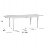 ΣΕΤ ΤΡΑΠΕΖΑΡΙΑΣ ΕΞ ΧΩΡΟΥ 5ΤΜΧ KRUM HM21162 ΛΕΥΚΟ ΑΛΟΥΜΙΝΙΟ-P E RATTAN-TEXTILENE c500015