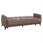 ΚΑΝΑΠΕΣ ΚΡΕΒΑΤΙ ΜΕ ΑΠΟΘ ΧΩΡΟ TΡΙΘΕΣΙΟΣ NIKKO HM3292 02 ΚΑΦΕ ΥΦΑΣΜΑ 209x76x83Υεκ c500031