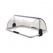 Βιτρίνα RollTop με δίσκο 46 5x31 5x19 5cm Λευκή Garibaldi c500048
