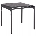 ΤΡΑΠΕΖΙ ΤΕΤΡΑΓΩΝΟ ΑΛΟΥΜΙΝΙΟΥ RACHEL HM6338 01 ΓΚΡΙ 80x80x76Υεκ c500070