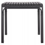 ΤΡΑΠΕΖΙ ΤΕΤΡΑΓΩΝΟ ΑΛΟΥΜΙΝΙΟΥ RACHEL HM6338 01 ΓΚΡΙ 80x80x76Υεκ c500070