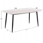 ΤΡΑΠΕΖΙ RAVEN HM18150 01 ΚΕΡΑΜΙΚΟ TOP ΛΕΥΚΟ ΜΑΡΜΑΡΟ-ΜΑΥΡΟ ΜΕΤΑΛΛΟ 160x80x74Υεκ c500072