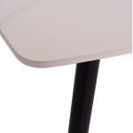 ΤΡΑΠΕΖΙ RAVEN HM18150 01 ΚΕΡΑΜΙΚΟ TOP ΛΕΥΚΟ ΜΑΡΜΑΡΟ-ΜΑΥΡΟ ΜΕΤΑΛΛΟ 160x80x74Υεκ c500072