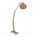 Φωτιστικό δαπέδου Gaia pakoworld Ε27 ξύλο καφέ 20x50x160εκ c500090