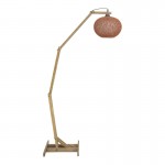 Φωτιστικό δαπέδου Gaia pakoworld Ε27 ξύλο καφέ 20x50x160εκ c500090