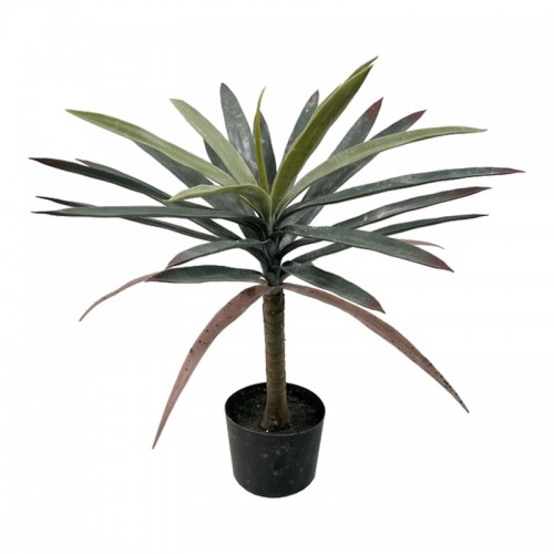 Διακοσμητικό φυτό Dracaena palm σε γλάστρα Inart πράσινο pp Υ62εκ c500095