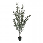 Διακοσμητικό φυτό Olive tree II σε γλάστρα Inart πράσινο pp Υ160εκ c500098