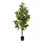 Διακοσμητικό φυτό Lemon tree σε γλάστρα Inart πράσινο pp Υ150εκ c500101