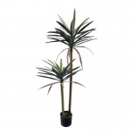 Διακοσμητικό φυτό Dracaena palm σε γλάστρα Inart πράσινο pp Υ125εκ c500103