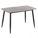 ΤΡΑΠΕΖΙ RAVEN HM9854 13 ΚΕΡΑΜΙΚΟ TOP ΓΚΡΙ ΜΑΡΜΑΡΟ-ΜΑΥΡΟ ΜΕΤΑΛΛΟ 120x70x73Υεκ c500107