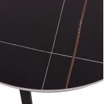 ΤΡΑΠΕΖΙ ΣΑΛΟΝΙΟΥ 2ΤΜΧ TALOS HM18140 02 ΚΕΡΑΜΙΚΟ TOP ΜΕ ΟΨΗ ΜΑΥΡΟΥ ΜΑΡΜΑΡΟΥ Φ70x45 5Υ c500108