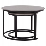 ΤΡΑΠΕΖΙ ΣΑΛΟΝΙΟΥ 2ΤΜΧ TALOS HM18140 04 ΚΕΡΑΜΙΚΟ TOP ΜΕ ΟΨΗ ΓΚΡΙ ΜΑΡΜΑΡΟΥ Φ70x45 5Υ c500110