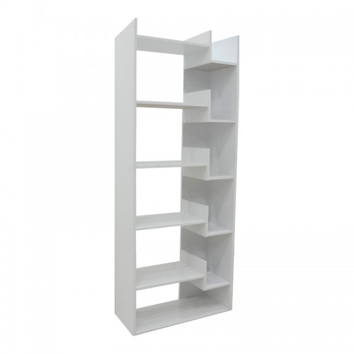 Βιβλιοθήκη Naya pakoworld σε λευκή απόχρωση 72x30x182 5εκ c500150