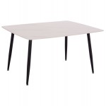 ΤΡΑΠΕΖΙ RAVEN HM18149 01 ΚΕΡΑΜΙΚΟ TOP ΜΕ ΟΨΗ ΛΕΥΚΟ ΜΑΡΜΑΡΟ 140x80x74Υεκ c500152