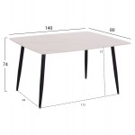 ΤΡΑΠΕΖΙ RAVEN HM18149 01 ΚΕΡΑΜΙΚΟ TOP ΜΕ ΟΨΗ ΛΕΥΚΟ ΜΑΡΜΑΡΟ 140x80x74Υεκ c500152