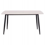 ΤΡΑΠΕΖΙ RAVEN HM18149 01 ΚΕΡΑΜΙΚΟ TOP ΜΕ ΟΨΗ ΛΕΥΚΟ ΜΑΡΜΑΡΟ 140x80x74Υεκ c500152