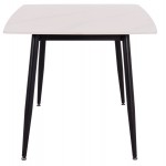 ΤΡΑΠΕΖΙ RAVEN HM18149 01 ΚΕΡΑΜΙΚΟ TOP ΜΕ ΟΨΗ ΛΕΥΚΟ ΜΑΡΜΑΡΟ 140x80x74Υεκ c500152