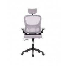 ΚΑΡΕΚΛΑ ΓΡΑΦΕΙΟΥ BASE ΓΚΡΙ MESH ΜΑΥΡΟ PP ΣΚΕΛΕΤΟΣ 64x60x127Υcm c500184