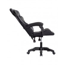 ΠΟΛΥΘΡΟΝΑ GAMING DARE ΜΑΥΡΟ ΓΚΡΙ PVC NYLON 51x49x125Υcm c500185
