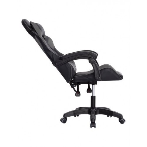 ΠΟΛΥΘΡΟΝΑ GAMING DARE ΜΑΥΡΟ ΓΚΡΙ PVC NYLON 51x49x125Υcm c500185