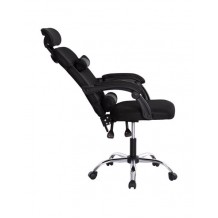 ΚΑΡΕΚΛΑ ΓΡΑΦΕΙΟΥ CRONE ΜΑΥΡΟ MESH ΜΕΤΑΛ ΒΑΣΗ NYLON ΣΚΕΛΕΤΟΣ 58x99x120Υcm c500223