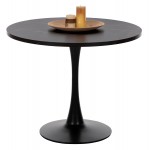 ΤΡΑΠΕΖΙ ΤΡΑΠΕΖΑΡΙΑΣ ROLLO HM9421 12 ΣΤΡΟΓΓΥΛΟ BLACK MARBLE Φ90x74Υεκ c500226