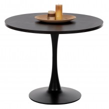 ΤΡΑΠΕΖΙ ΤΡΑΠΕΖΑΡΙΑΣ ROLLO HM9421 12 ΣΤΡΟΓΓΥΛΟ BLACK MARBLE Φ90x74Υεκ c500226