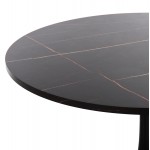 ΤΡΑΠΕΖΙ ΤΡΑΠΕΖΑΡΙΑΣ ROLLO HM9421 12 ΣΤΡΟΓΓΥΛΟ BLACK MARBLE Φ90x74Υεκ c500226
