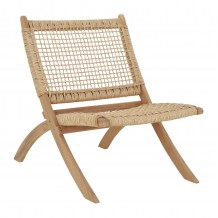 ΚΑΡΕΚΛΑ ΑΝΑΔΙΠΛΟΥΜΕΝΗ FERMO HM6243 01 ΞΥΛΟ ΑΚΑΚΙΑΣ ΦΥΣΙΚΟ-ΣΥΝΘ WICKER 78x60x73Υεκ c500228