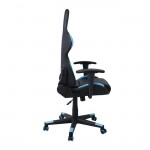Gaming Πολυθρόνα Διευθυντή Pvc Μαύρο Μπλε 67x69x124 134cm c500255