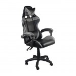 Gaming πολυθρόνα Pu Μαύρο Γκρι 63x70x117 127 c500257