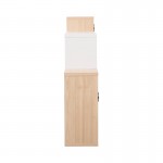 Ράφι τοίχου Beldra pakoworld σε φυσική απόχρωση με λευκό 84x15x57 8εκ c500260