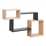 Ράφι τοίχου Beldra pakoworld σε φυσική απόχρωση με όψη μαρμάρου 84x15x57 8εκ c500266