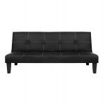 ΚΑΝΑΠΕΣ ΚΡΕΒΑΤΙ 3Θ HM3002 02 ΜΑΥΡΟΣ PU ΜΕ ΓΑΖΙΑ 186x90x82 c500279