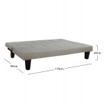 ΚΑΝΑΠΕΣ ΚΡΕΒΑΤΙ ODESSA HM3000 01 ΥΦΑΣΜΑ ΜΠΕΖ 179x80x79 εκ c500281