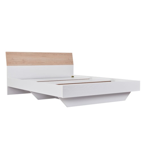 LUCIDO ΚΡΕΒΑΤΙ ΛΕΥΚΟ OAK ΦΥΣΙΚΟ 162x202x88 c500285
