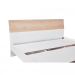 LUCIDO ΚΡΕΒΑΤΙ ΛΕΥΚΟ OAK ΦΥΣΙΚΟ 162x202x88 c500285