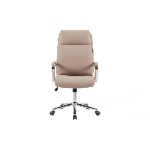 Καρέκλα γραφείου διευθυντή Peli pu σε cappuccino απόχρωση 58x65x108 120cm c500321