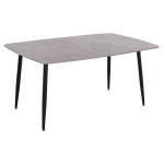 ΤΡΑΠΕΖΙ RAVEN HM18150 13 ΚΕΡΑΜΙΚΟ TOP ΜΕ ΟΨΗ ΓΚΡΙ ΜΑΡΜΑΡΟ 160x80x74Υεκ c500323