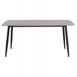 ΤΡΑΠΕΖΙ RAVEN HM18150 13 ΚΕΡΑΜΙΚΟ TOP ΜΕ ΟΨΗ ΓΚΡΙ ΜΑΡΜΑΡΟ 160x80x74Υεκ c500323