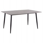 ΤΡΑΠΕΖΙ RAVEN HM18150 13 ΚΕΡΑΜΙΚΟ TOP ΜΕ ΟΨΗ ΓΚΡΙ ΜΑΡΜΑΡΟ 160x80x74Υεκ c500323