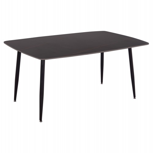 ΤΡΑΠΕΖΙ RAVEN HM18150 02 ΚΕΡΑΜΙΚΟ TOP ΜΕ ΟΨΗ ΜΑΥΡΟ ΜΑΡΜΑΡΟ 160x80x74Υεκ c500324